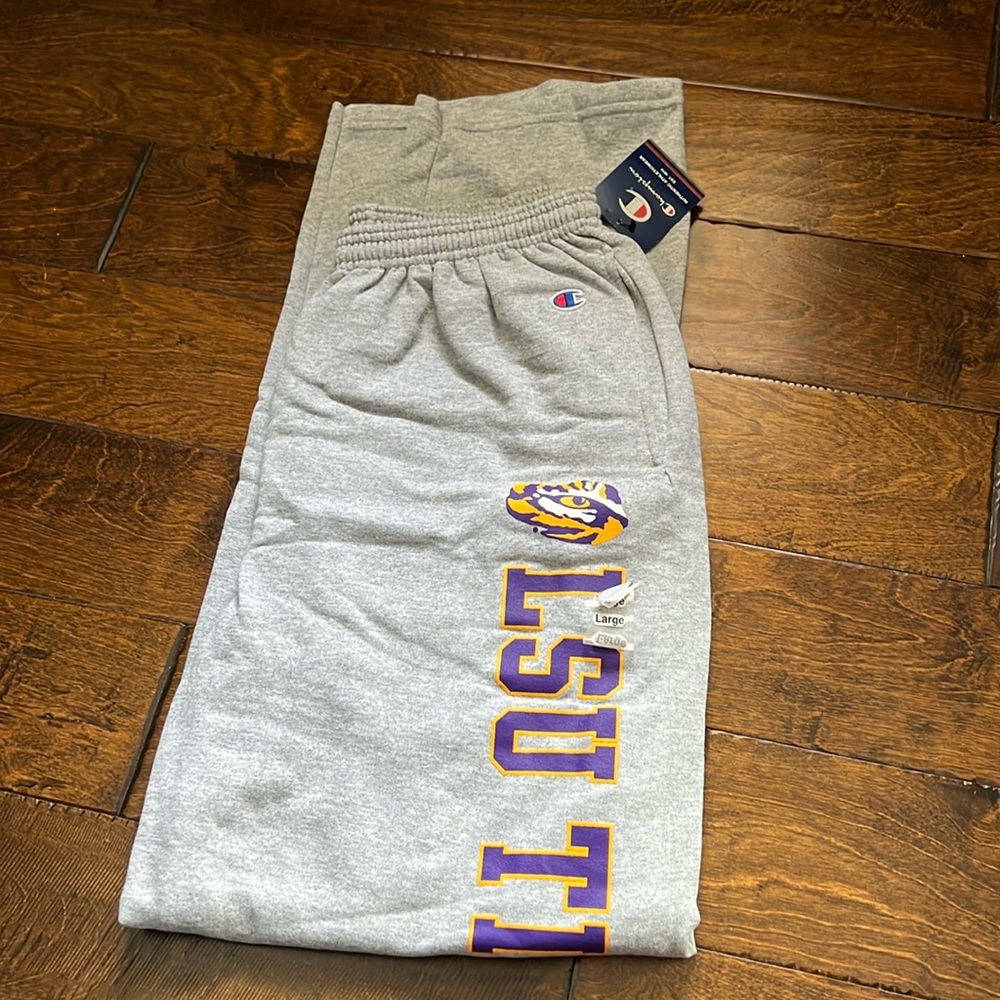 NWT! LSU sweatpants by Champion